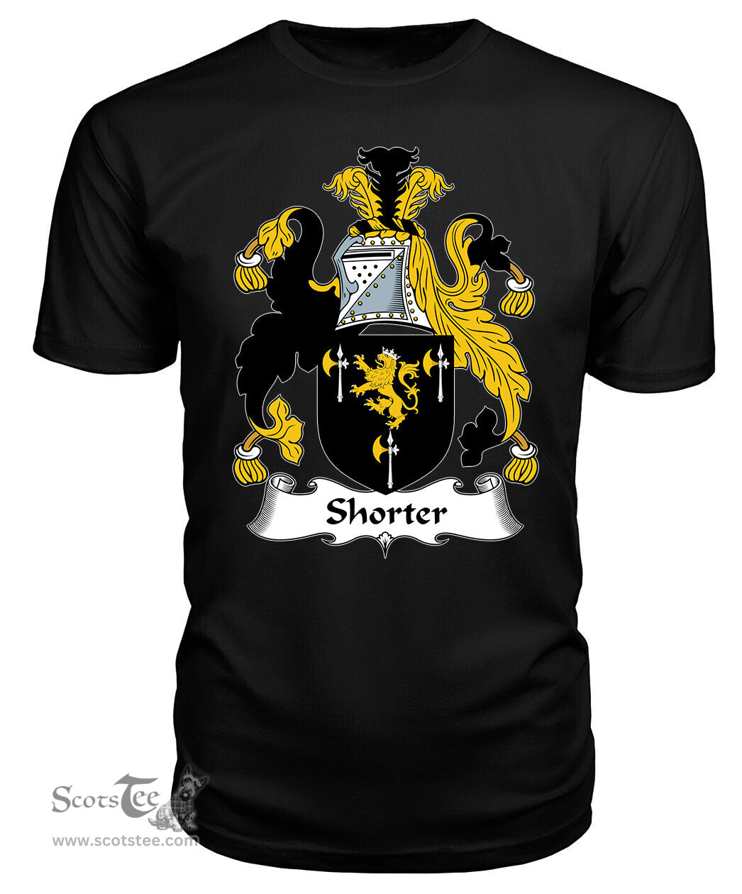 ScotsTee Shorter Coat Of Arms Family Crest British Fleet T Shirt