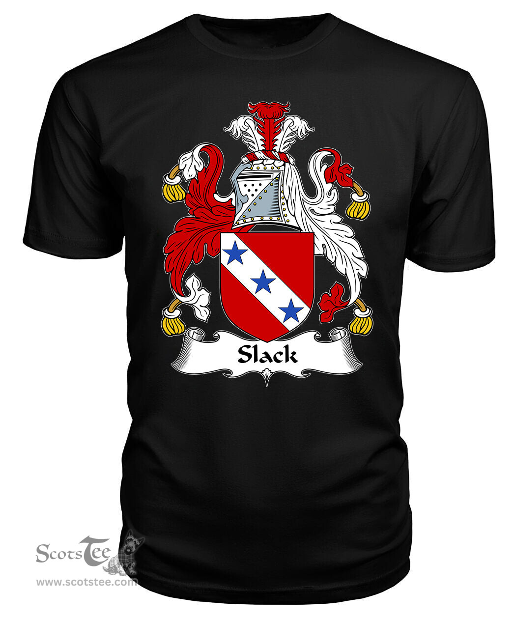 ScotsTee Slack Coat Of Arms Family Crest British Fleet T Shirt
