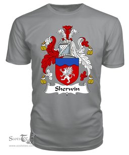 ScotsTee Sherwin Coat Of Arms Family Crest British Fleet T Shirt