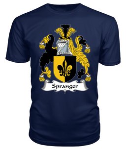 ScotsTee Spranger Coat Of Arms Family Crest British Fleet T Shirt