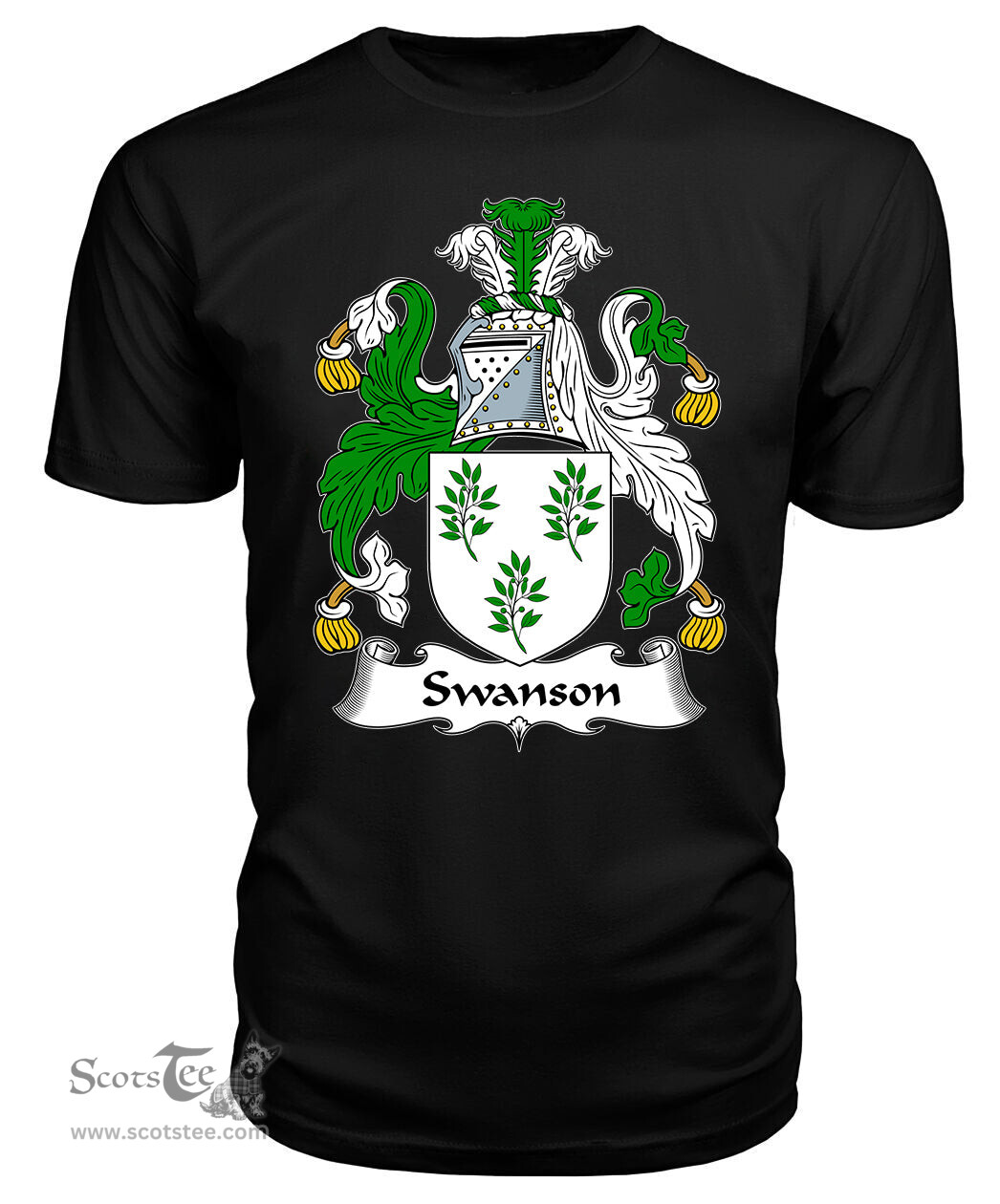 ScotsTee Swanson Coat Of Arms Family Crest British Fleet T Shirt