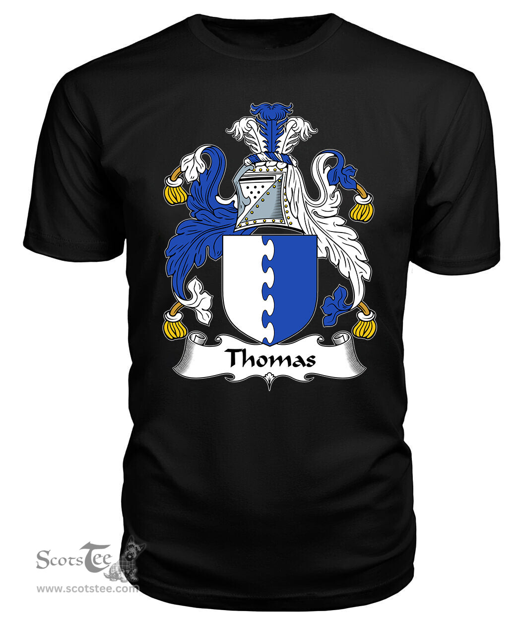 ScotsTee Thomas Coat Of Arms Family Crest British Fleet T Shirt