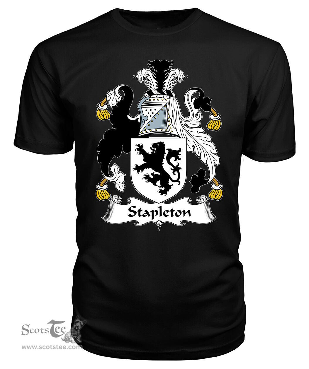 ScotsTee Stapleton Coat Of Arms Family Crest British Fleet T Shirt