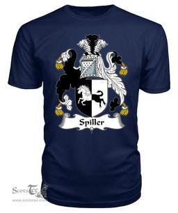 ScotsTee Spiller Coat Of Arms Family Crest British Fleet T Shirt