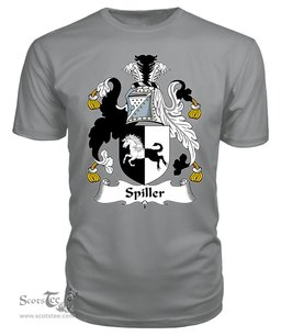 ScotsTee Spiller Coat Of Arms Family Crest British Fleet T Shirt