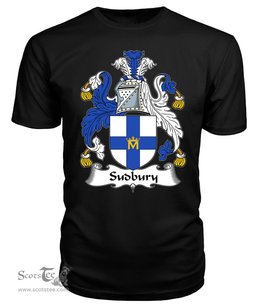 ScotsTee Sudbury Coat Of Arms Family Crest British Fleet T Shirt