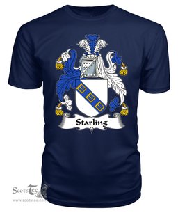 ScotsTee Starling Coat Of Arms Family Crest British Fleet T Shirt