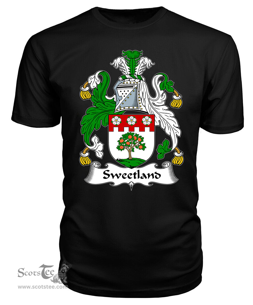 ScotsTee Sweetland Coat Of Arms Family Crest British Fleet T Shirt