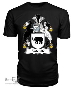 ScotsTee Sutcliffe Coat Of Arms Family Crest British Fleet T Shirt