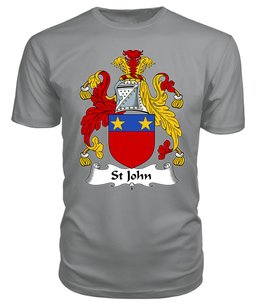 ScotsTee St John Coat Of Arms Family Crest British Fleet T Shirt