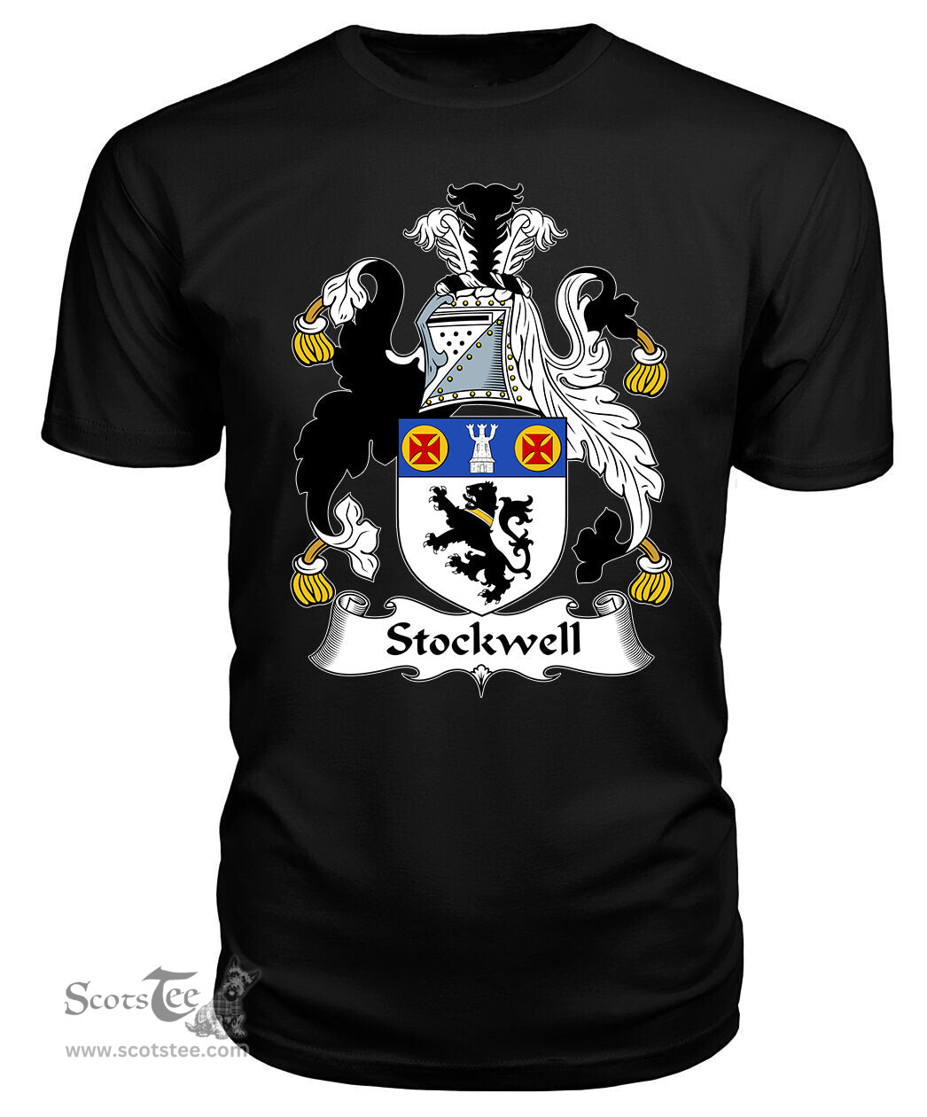 ScotsTee Stockwell Coat Of Arms Family Crest British Fleet T Shirt