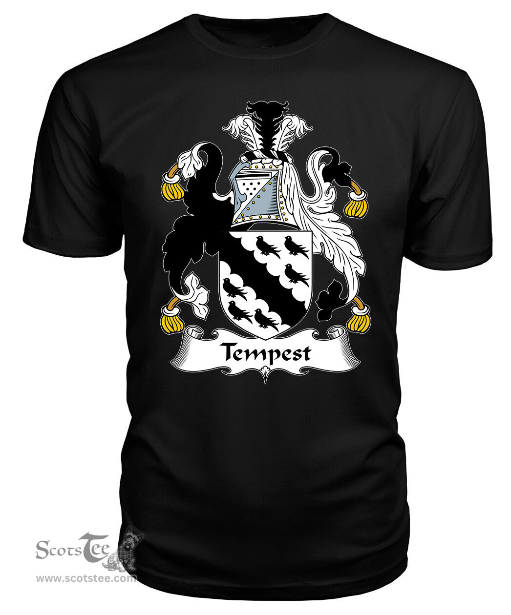 ScotsTee Tempest Coat Of Arms Family Crest British Fleet T Shirt