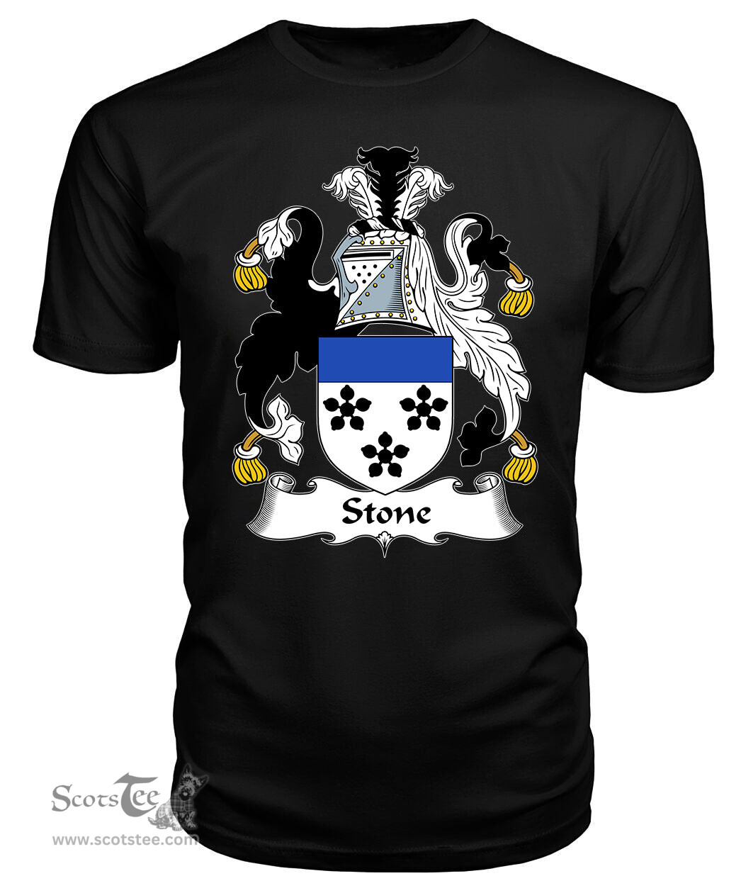 ScotsTee Stone I Coat Of Arms Family Crest British Fleet T Shirt