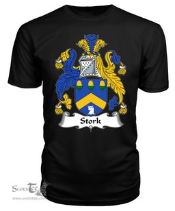 ScotsTee Stork Coat Of Arms Family Crest British Fleet T Shirt