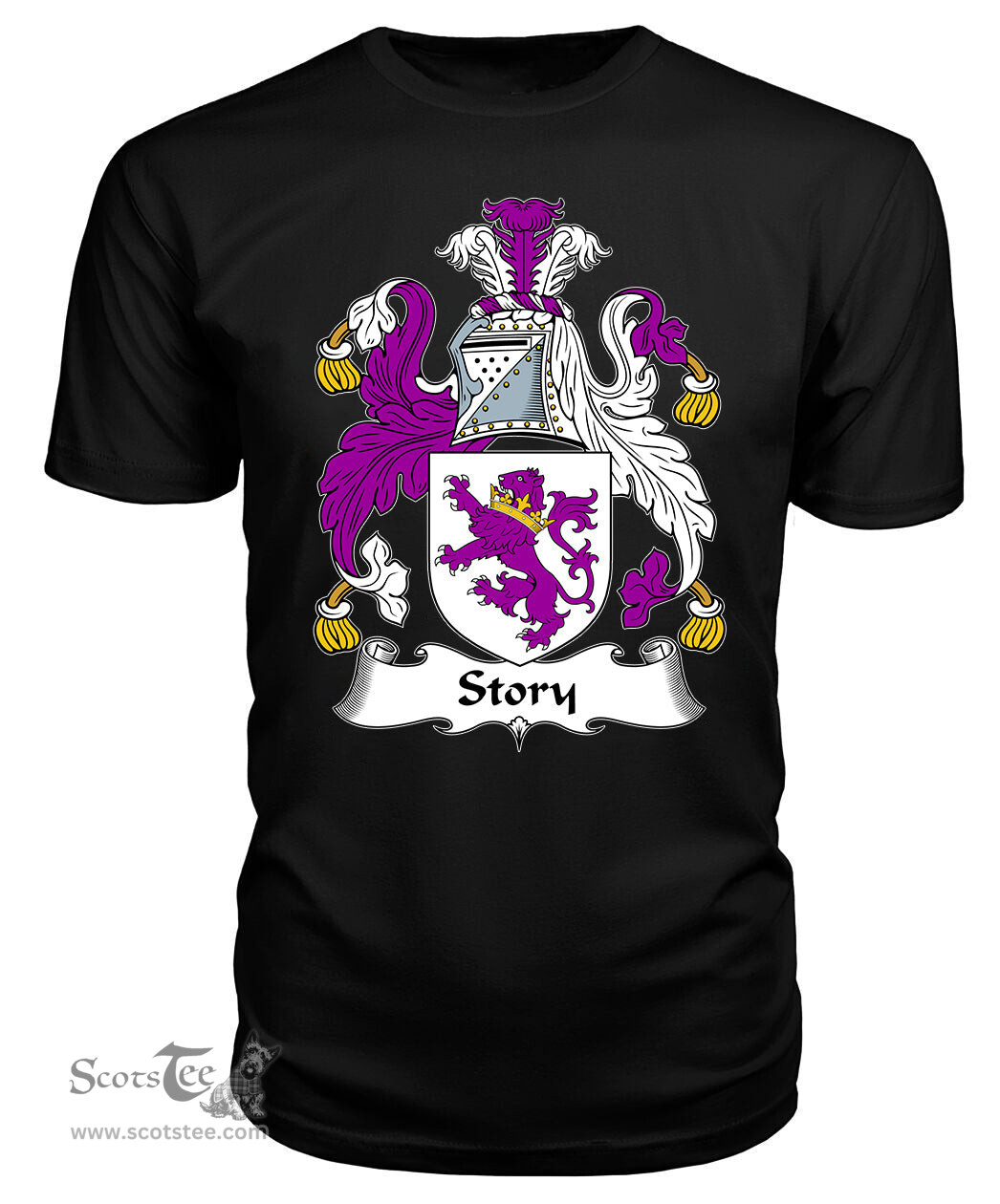 ScotsTee Story Coat Of Arms Family Crest British Fleet T Shirt