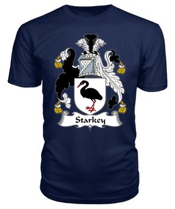 ScotsTee Starkey or Starkie Coat Of Arms Family Crest British Fleet T Shirt
