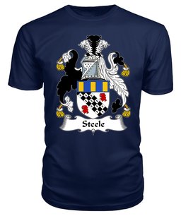 ScotsTee Steel (e) Coat Of Arms Family Crest British Fleet T Shirt