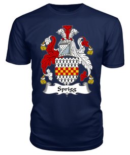 ScotsTee Sprigg (e) Coat Of Arms Family Crest British Fleet T Shirt