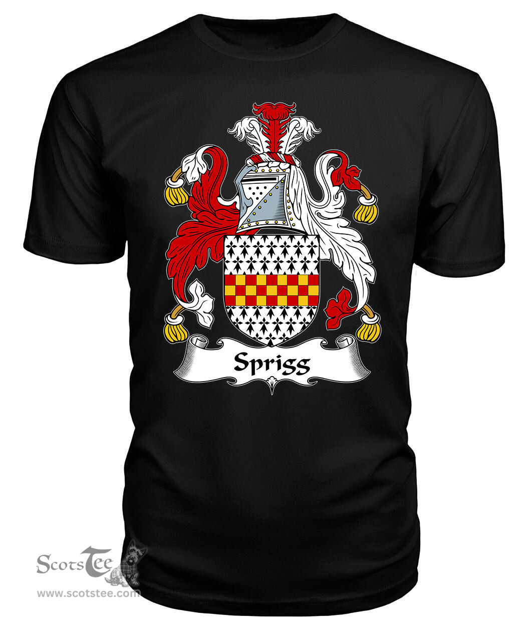 ScotsTee Sprigg (e) Coat Of Arms Family Crest British Fleet T Shirt