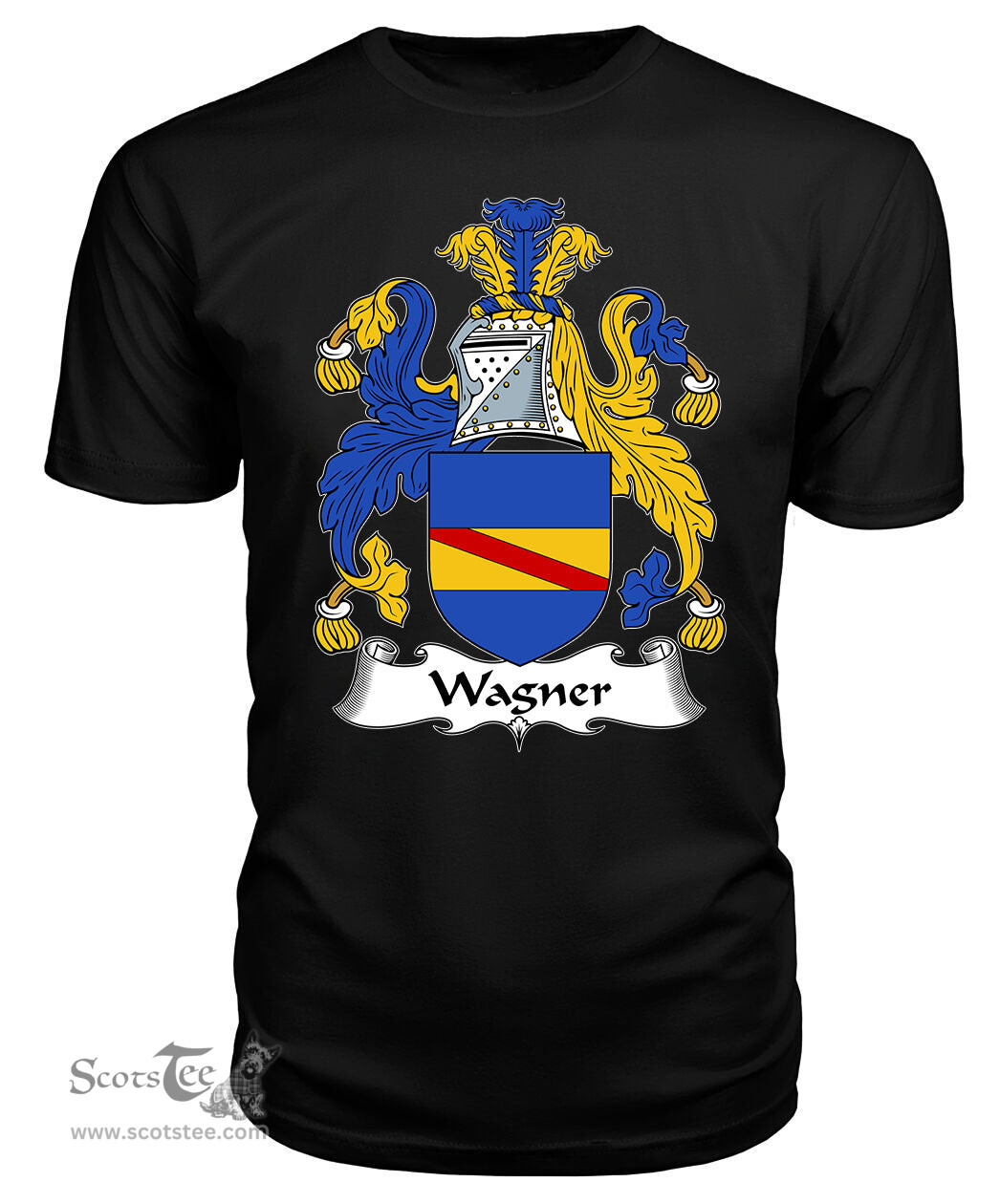 ScotsTee Wagner Coat Of Arms Family Crest British Fleet T Shirt