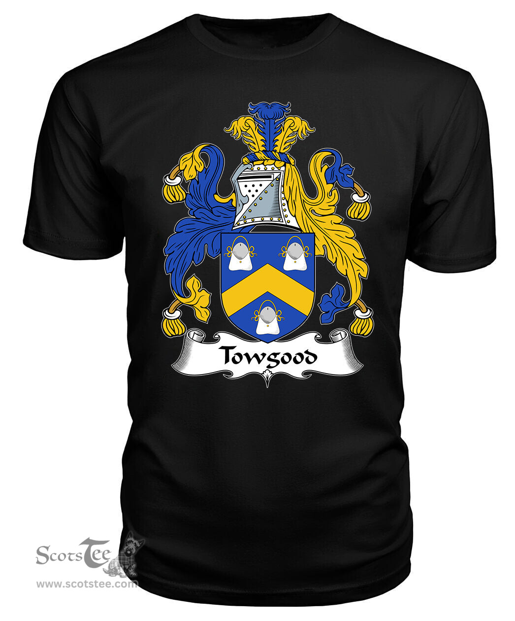 ScotsTee Towgood or Toogood Coat Of Arms Family Crest British Fleet T Shirt