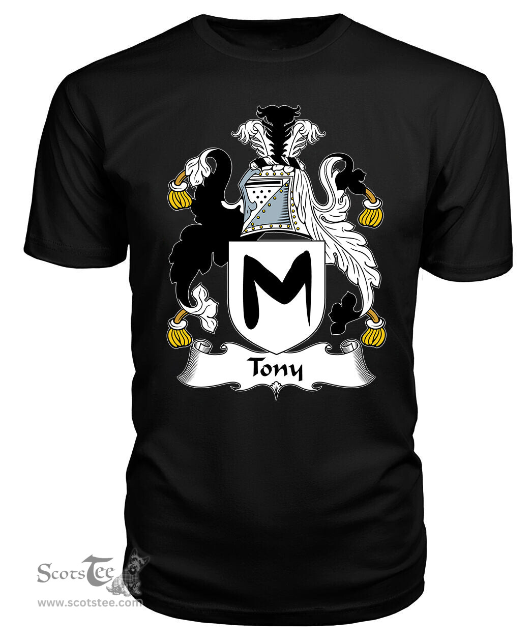 ScotsTee Tony Coat Of Arms Family Crest British Fleet T Shirt