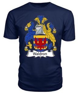 ScotsTee Waldron I or Walrond Coat Of Arms Family Crest British Fleet T Shirt