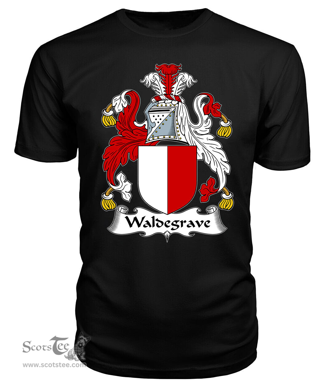 ScotsTee Waldegrave Coat Of Arms Family Crest British Fleet T Shirt