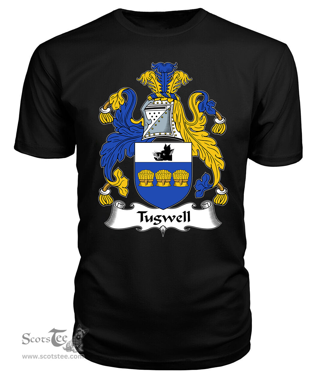 ScotsTee Tugwell Coat Of Arms Family Crest British Fleet T Shirt