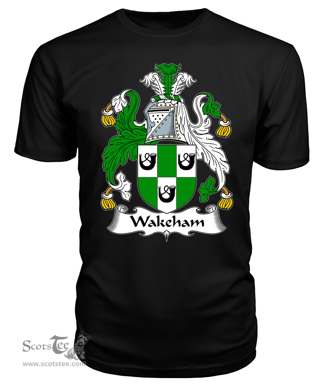 ScotsTee Wakeham Coat Of Arms Family Crest British Fleet T Shirt