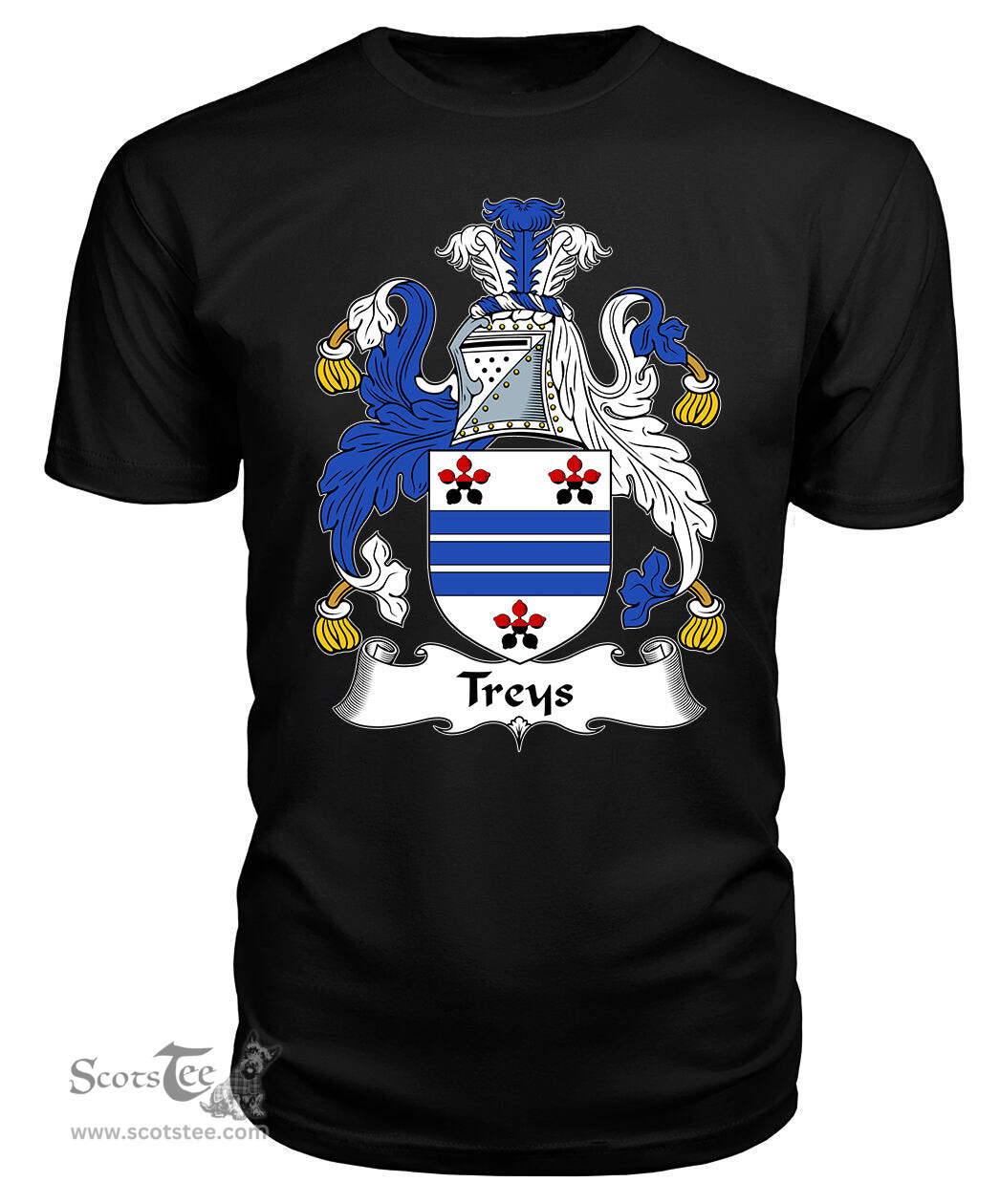 ScotsTee Treys Coat Of Arms Family Crest British Fleet T Shirt