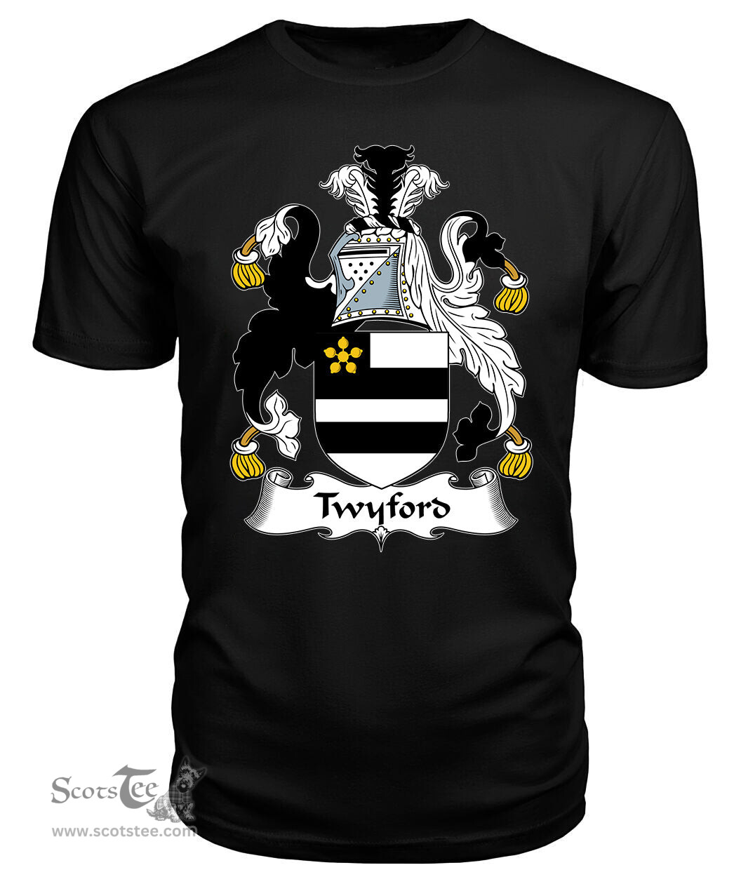 ScotsTee Twyford Coat Of Arms Family Crest British Fleet T Shirt