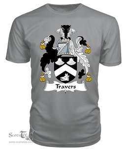 ScotsTee Travers Coat Of Arms Family Crest British Fleet T Shirt