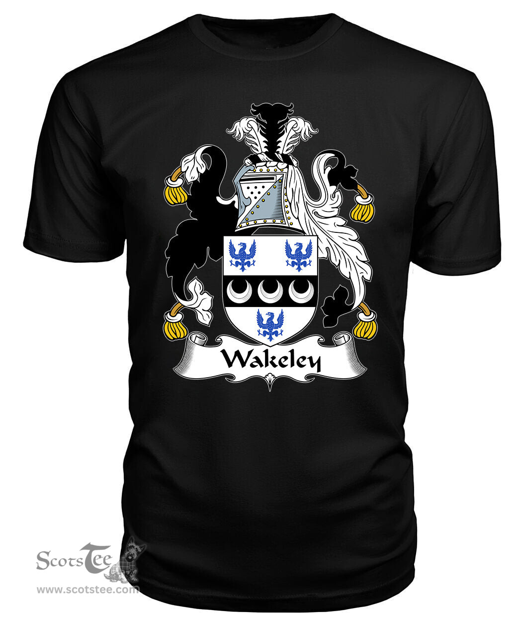 ScotsTee Wakeley Coat Of Arms Family Crest British Fleet T Shirt