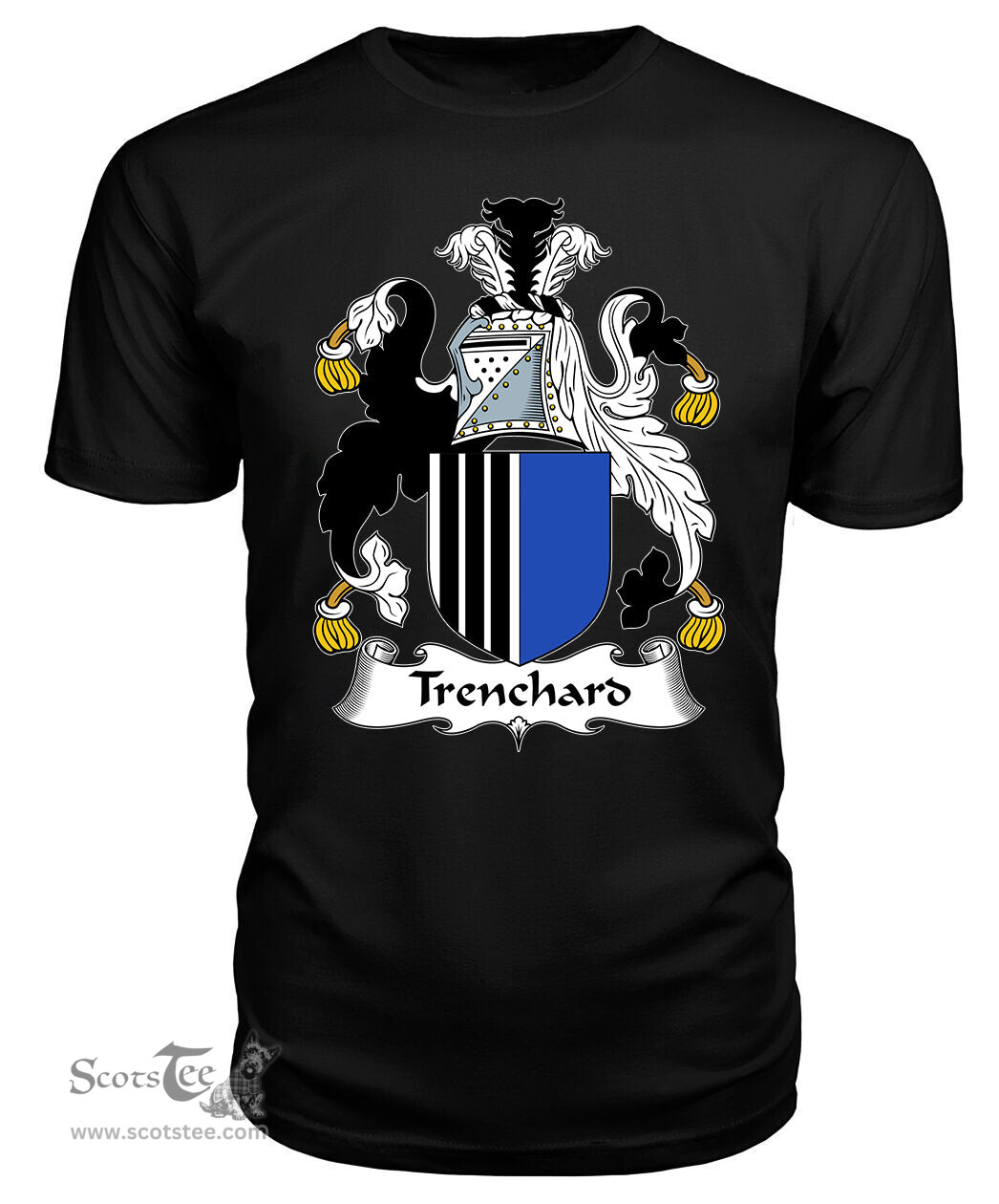 ScotsTee Trenchard Coat Of Arms Family Crest British Fleet T Shirt