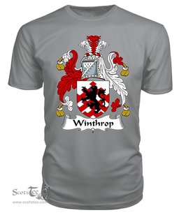 ScotsTee Winthrop Coat Of Arms Family Crest British Fleet T Shirt