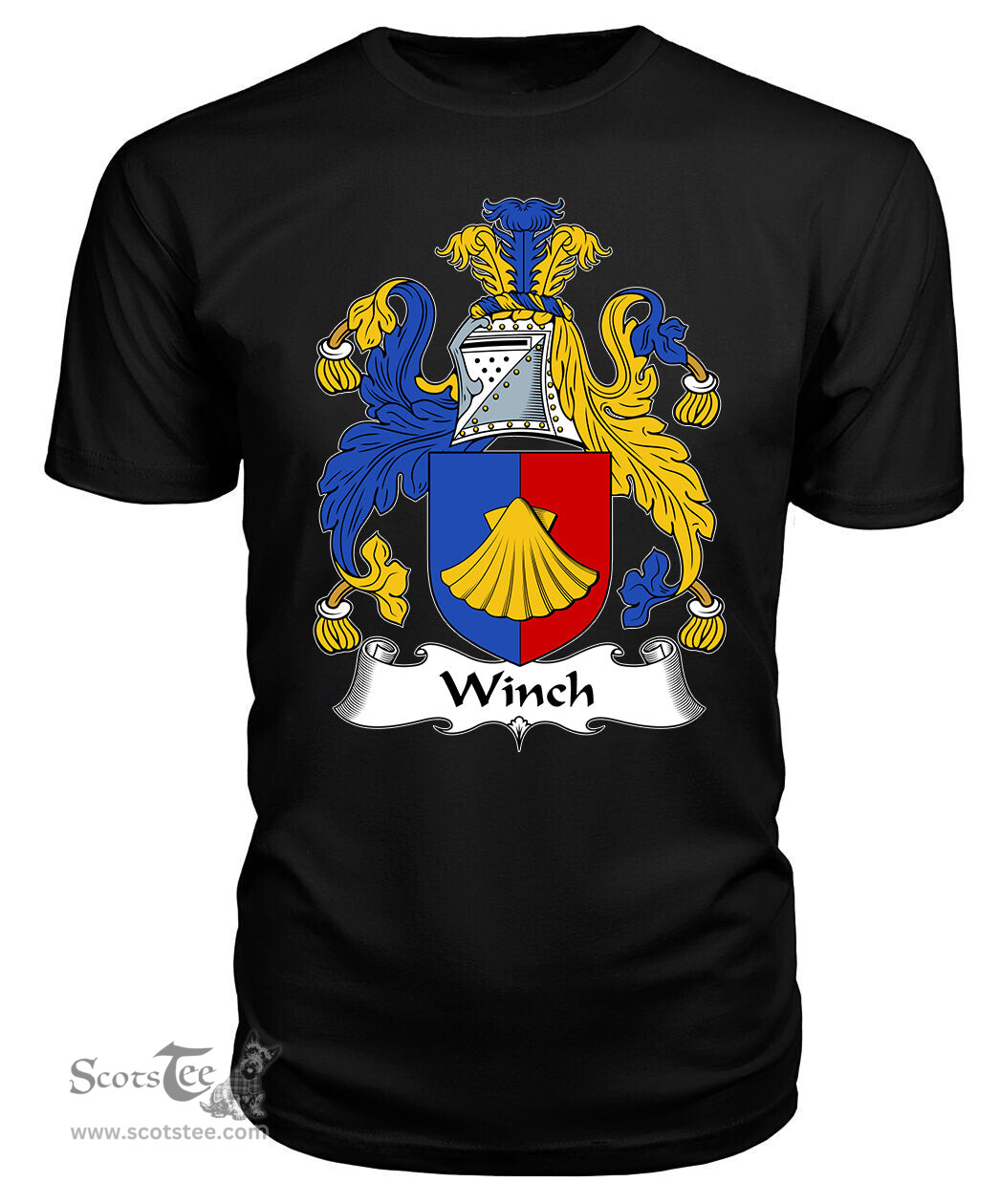 ScotsTee Winch Coat Of Arms Family Crest British Fleet T Shirt