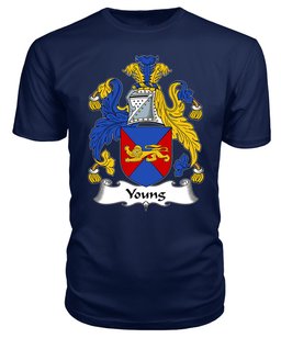 ScotsTee Young II Coat Of Arms Family Crest British Fleet T Shirt