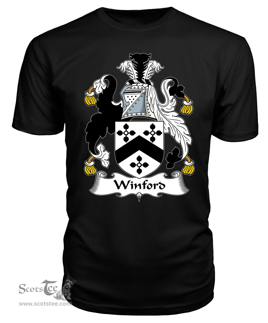 ScotsTee Winford Coat Of Arms Family Crest British Fleet T Shirt