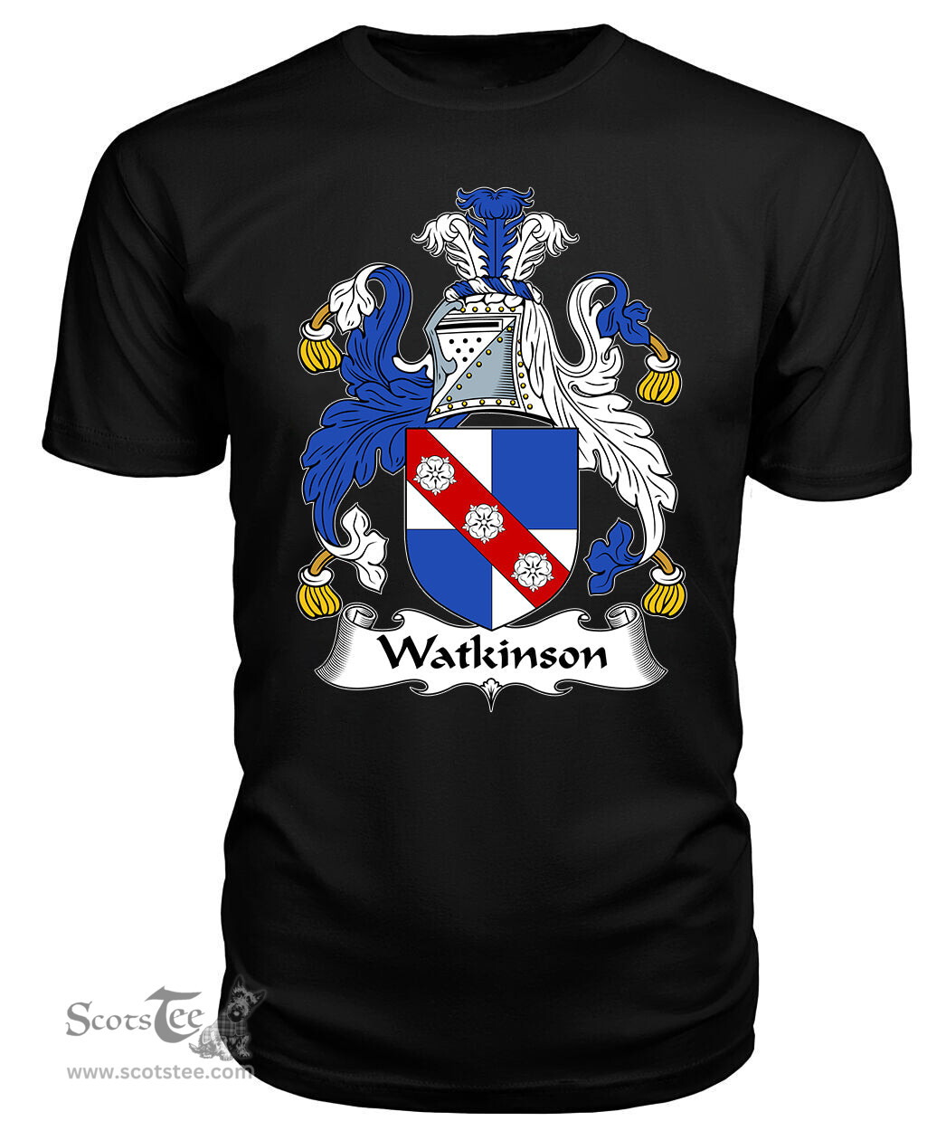 ScotsTee Watkinson Coat Of Arms Family Crest British Fleet T Shirt