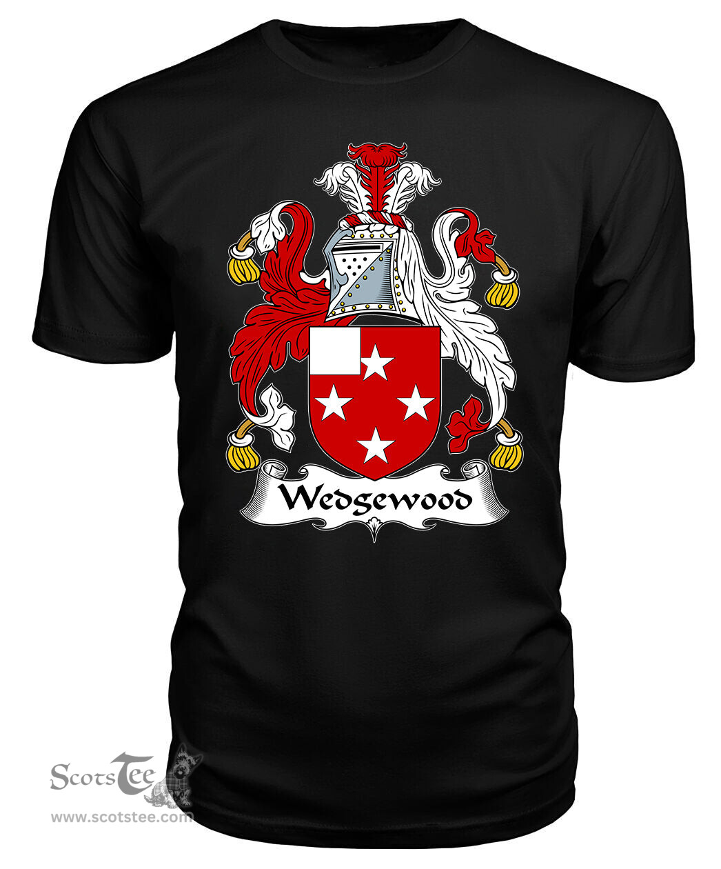 ScotsTee Wedgewood Coat Of Arms Family Crest British Fleet T Shirt
