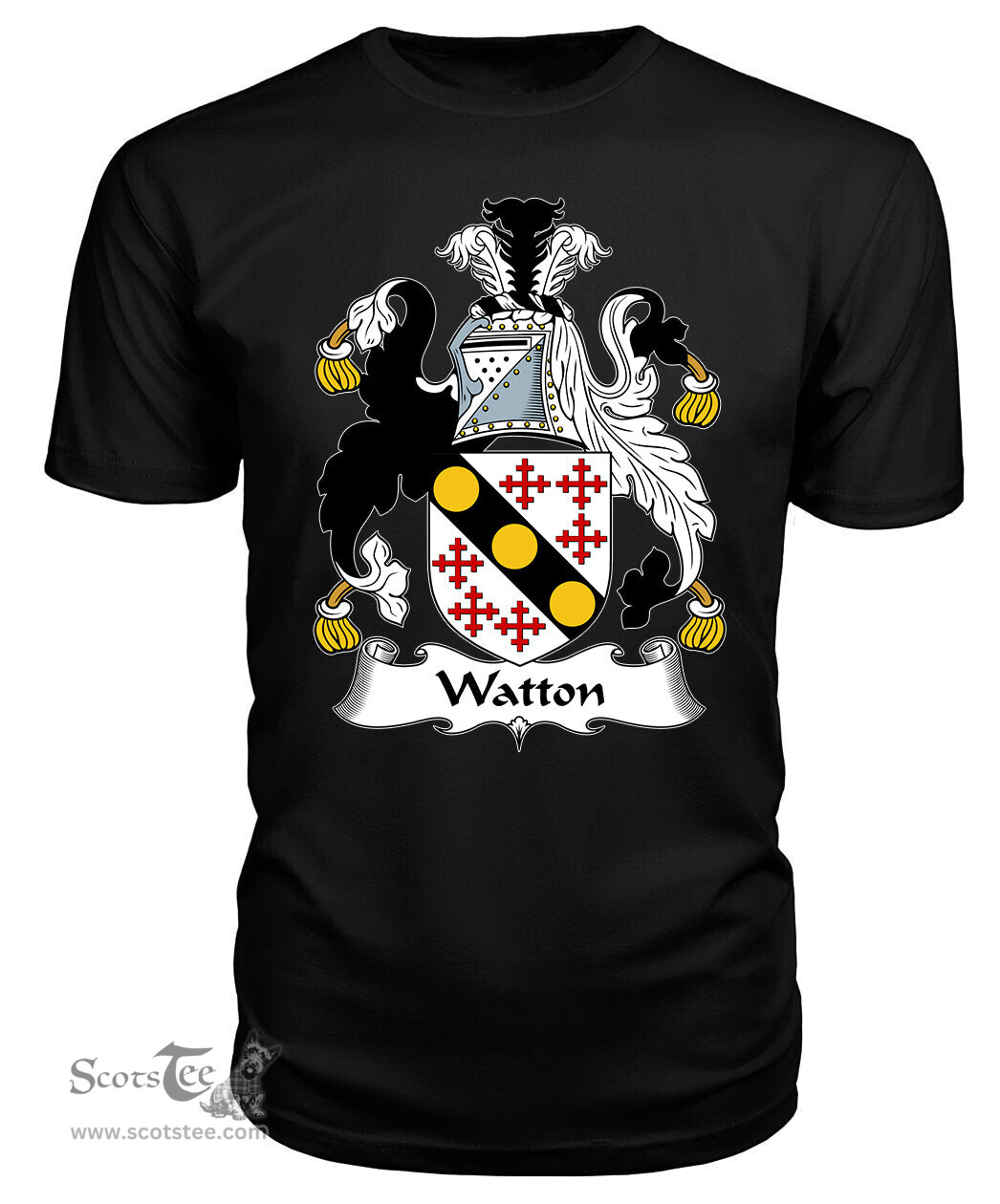 ScotsTee Watton Coat Of Arms Family Crest British Fleet T Shirt