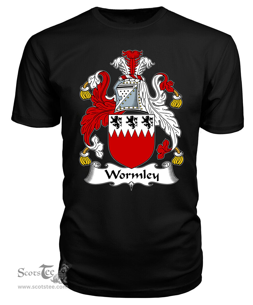 ScotsTee Wormley Coat Of Arms Family Crest British Fleet T Shirt