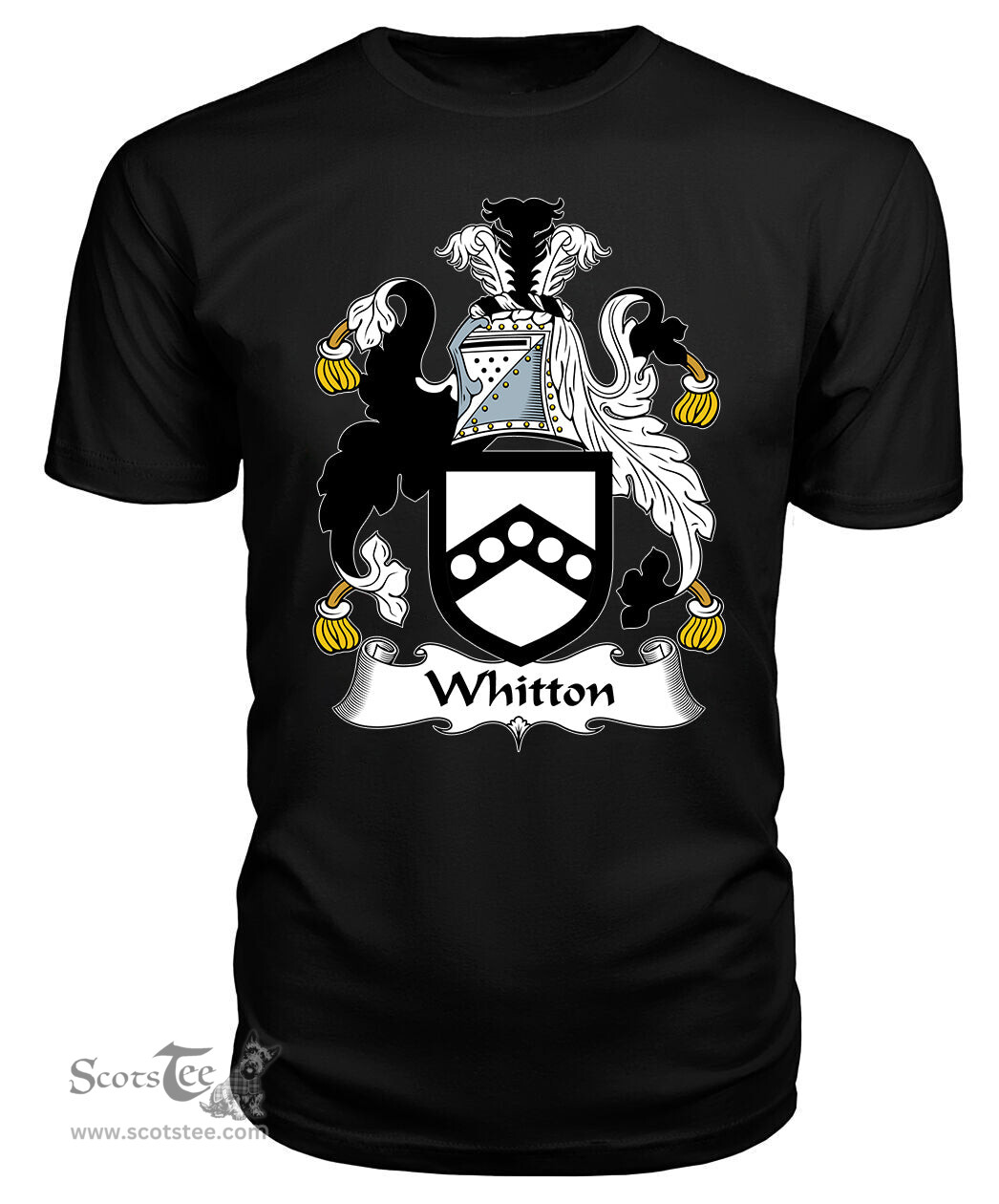 ScotsTee Whitton Coat Of Arms Family Crest British Fleet T Shirt