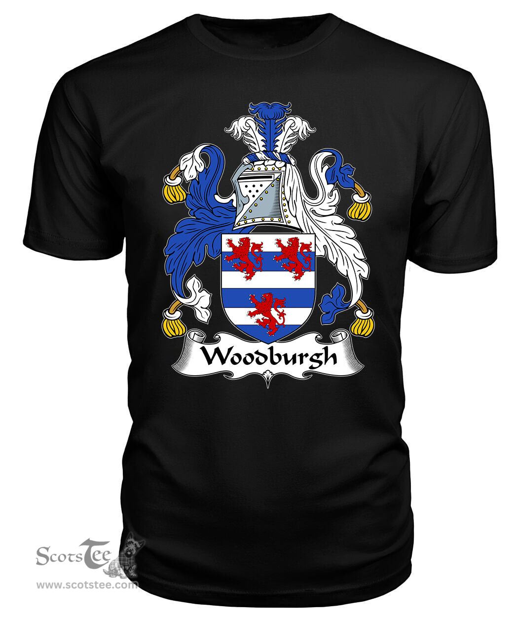 ScotsTee Woodburgh Coat Of Arms Family Crest British Fleet T Shirt