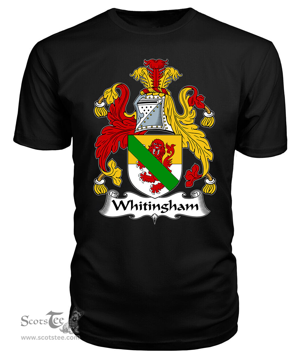 ScotsTee Whitingham Coat Of Arms Family Crest British Fleet T Shirt