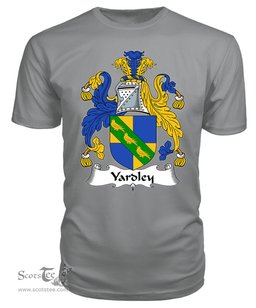 ScotsTee Yardeley or Yardley Coat Of Arms Family Crest British Fleet T Shirt