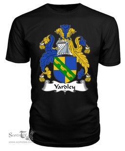ScotsTee Yardeley or Yardley Coat Of Arms Family Crest British Fleet T Shirt