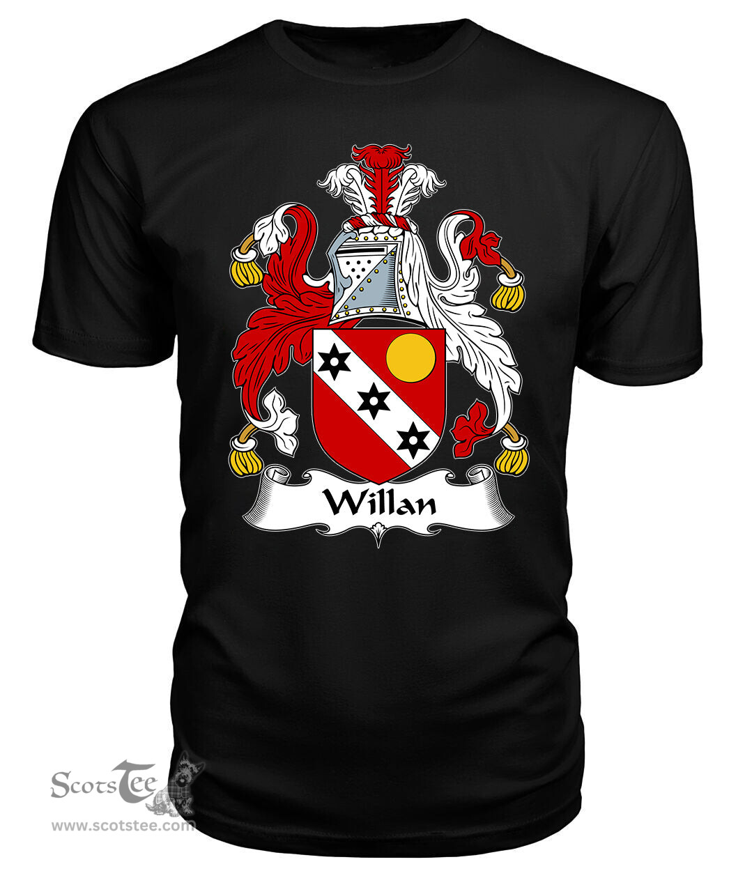 ScotsTee Willan Coat Of Arms Family Crest British Fleet T Shirt
