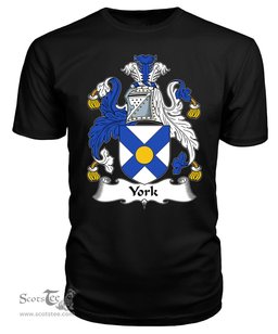 ScotsTee York (e) Coat Of Arms Family Crest British Fleet T Shirt